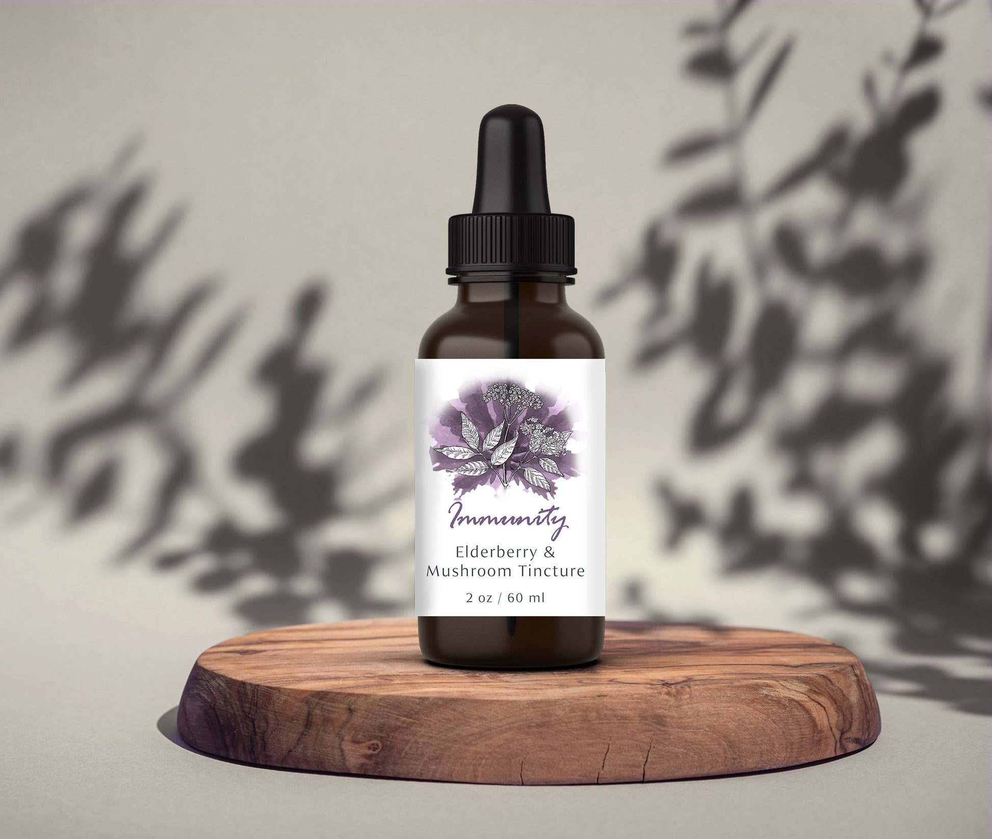 Immunity - Elderberry and Mushroom Blend Tincture